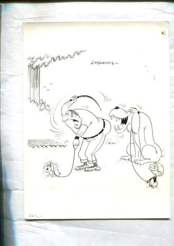 Cartulina con ilustracion de Lassalvy (numerado 16 en trasera)