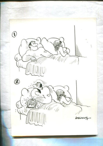 Cartulina con ilustracion de Lassalvy (numerado 18 en trasera)