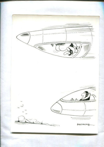 Cartulina con ilustracion de Lassalvy (numerado 23 en trasera)