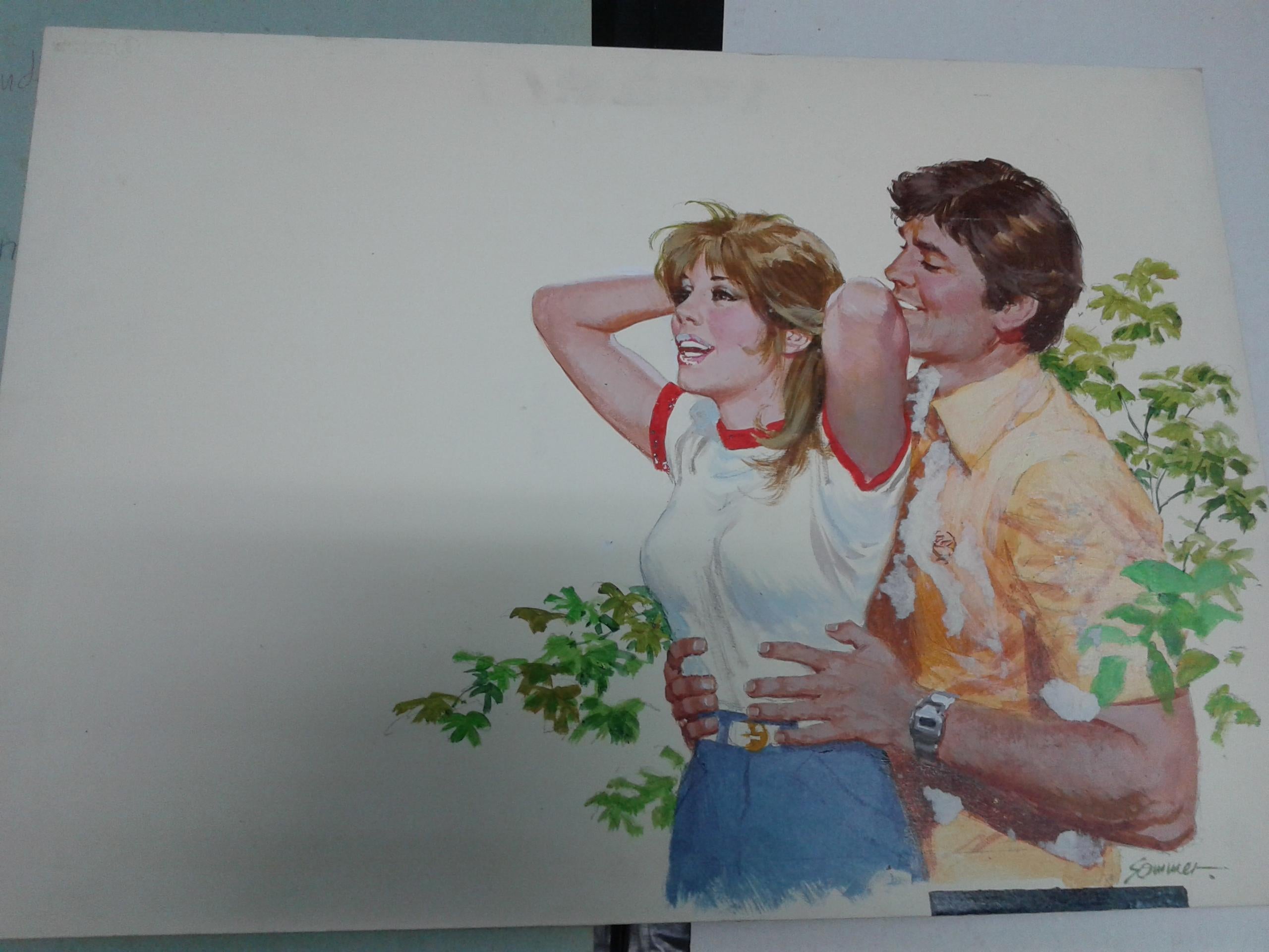 Original en color de Manfred Sommer (dibujante de Frank Cappa) modelo numerado 16