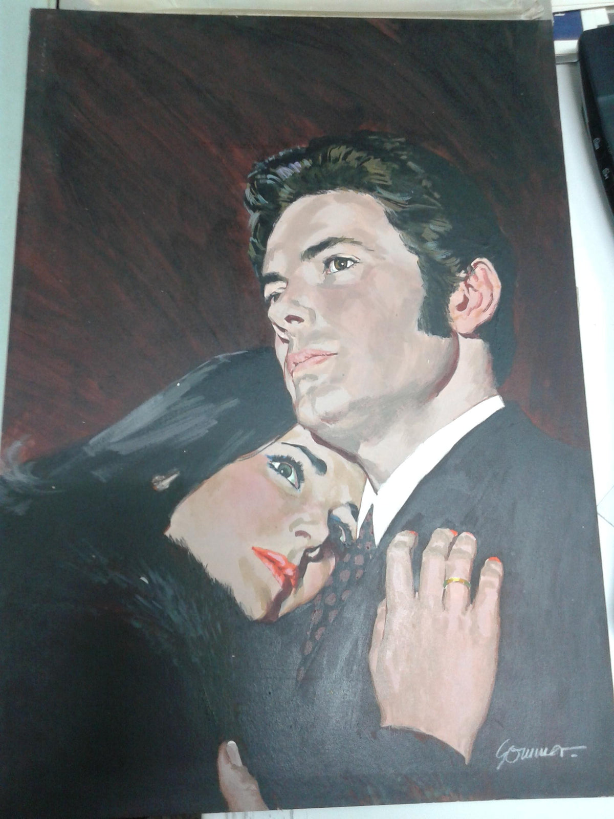 Original en color de Manfred Sommer (dibujante de Frank Cappa) modelo numerado 21