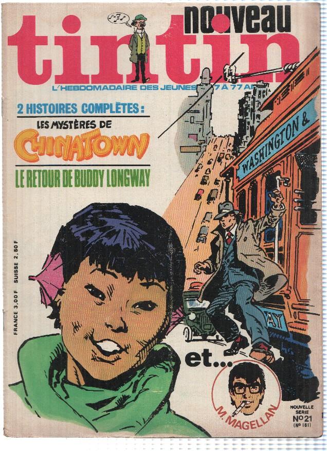 NOUVEAU TINTIN, Numero 21 (nº161): Les Mysteres de Chinatown (Lombard 1978)