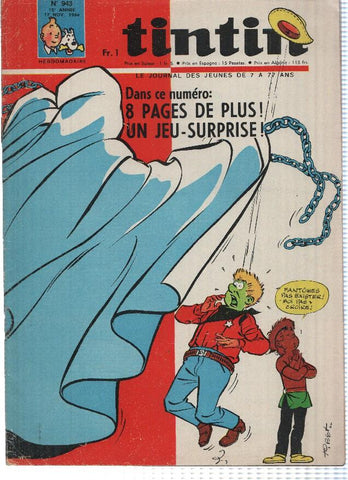 TINTIN LE JOURNAL, Numero 0943: Serenade en COLT Majeur (Dargaud 1966)