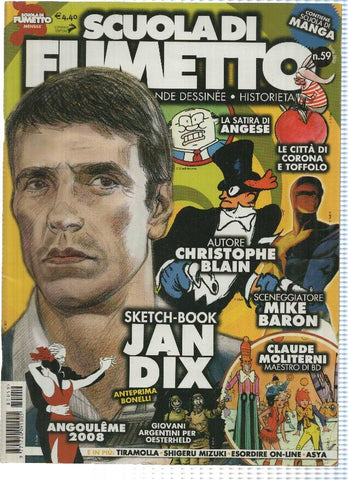 Revista: SCUOLA DI FUMETTO, Numero 59: Scketch-Book, JAN DIX (Coniglio Editore 2008)
