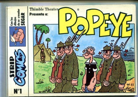 Strip comics numero 01: Popeye