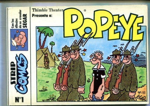Strip comics numero 01: Popeye