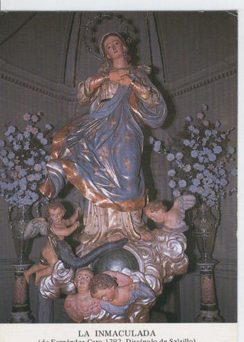 Postal Virgenes 417 : La Inmaculada, Caravaca (Murcia)