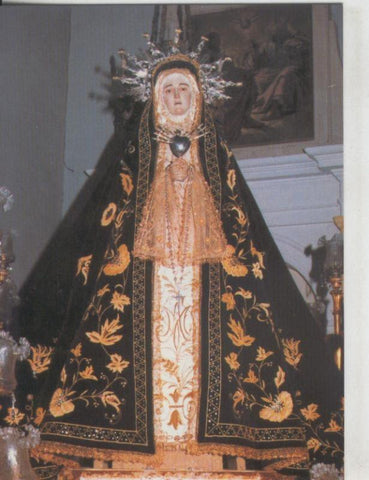 Postal 008715: Virgen La Soledad, parroquia de San Antolin en Murcia