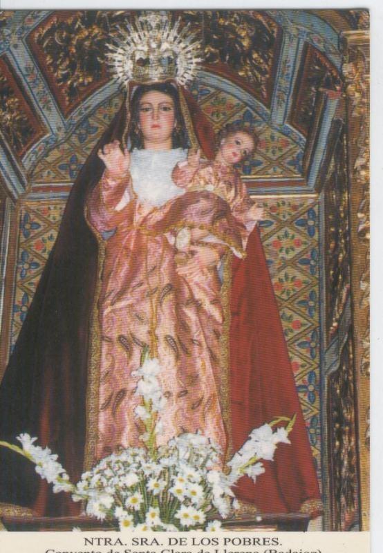 Postal Virgenes 455 : Nuestra Señora de los Pobres, convento santa clara llerena (Badajoz)