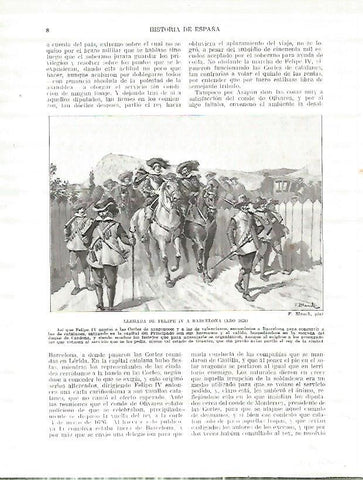 LAMINA 9101: Llegada de Felipe IV a Barcelona en 1626