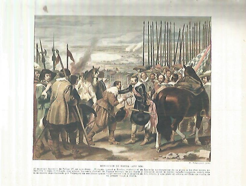 LAMINA 9105: Rendicion de Breda por Velazquez