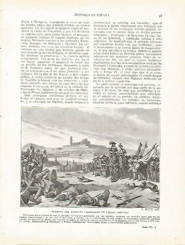 LAMINA 9120: Derrota del ejercito de Castilla en Lleida en 1642