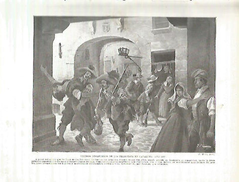 LAMINA 9124: Desafueros de los franceses en Catalunya (año 1647)