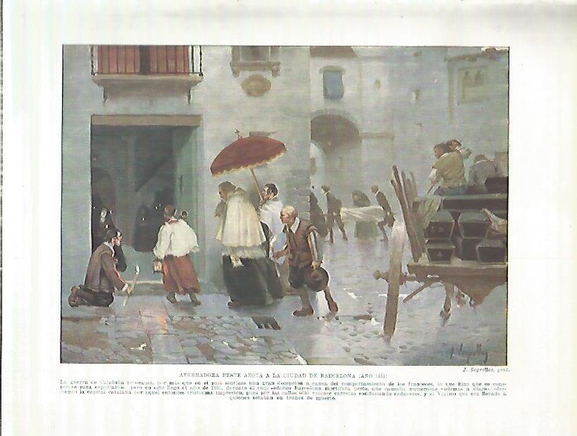 LAMINA 9128: La peste azota la ciudad de Barcelona en 1651