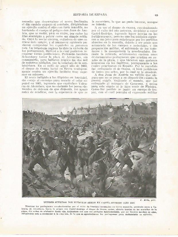 LAMINA 9136: Derrotas en Castel Rodrigo en 1664