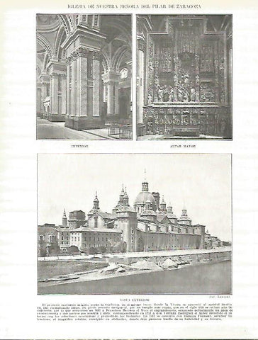 LAMINA 9144: Iglesia de Nuestra Señora del Pilar en Zaragoza