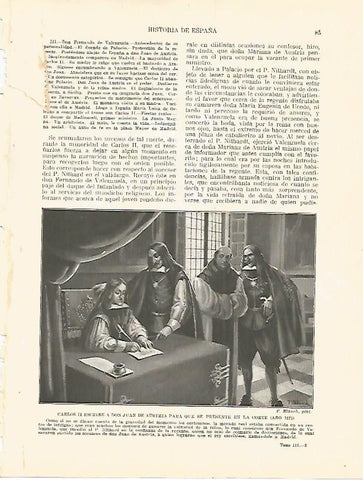 LAMINA 9147: Carlos II escribe a Juan de Austria para que se presente en la Corte en 1675