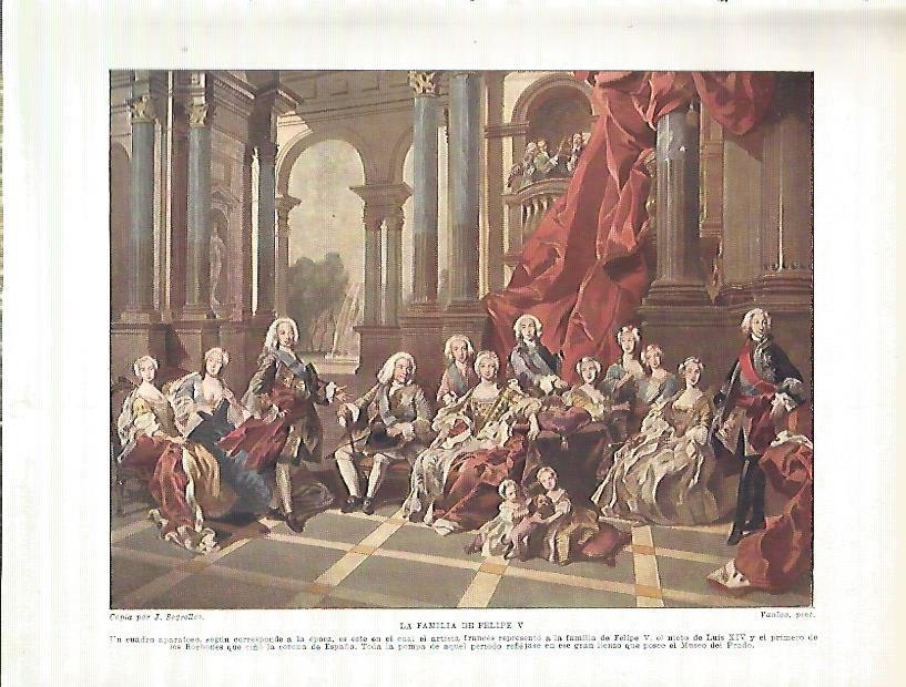 LAMINA 9166: La familia de Felipe V