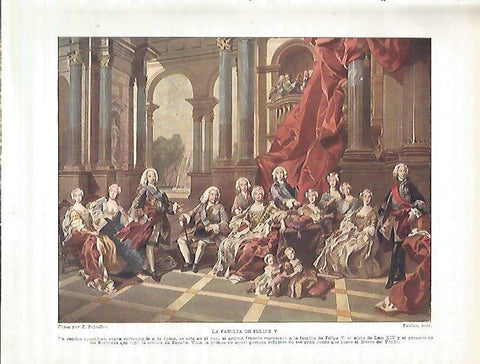 LAMINA 9166: La familia de Felipe V