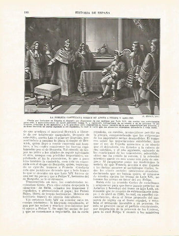 LAMINA 9171: La nobleza castellana ofrece su apoyo a Felipe V en 1709