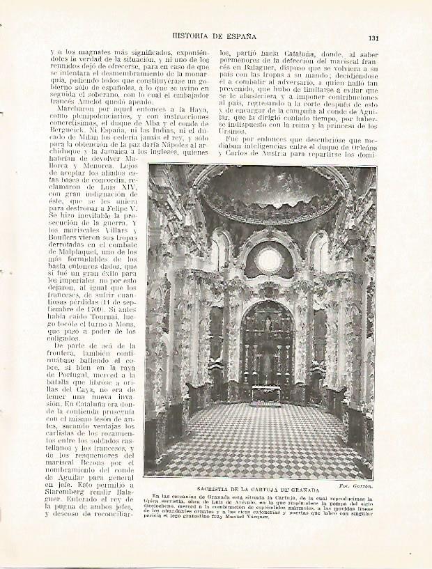 LAMINA 9172: Sacristia de la Cartuja de Granada