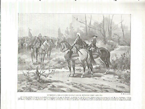 LAMINA 9178: Entrevista del Coronel Dalmau con el ministro Orry en 1714