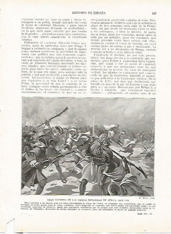 LAMINA 9187: Victoria de las tropas españolas en Africa en 1720