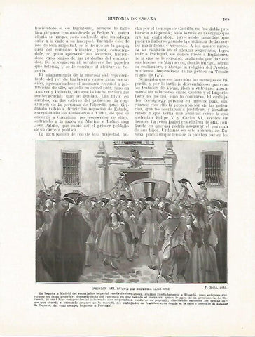 LAMINA 9192: Prision del Duque de Riperda en 1726
