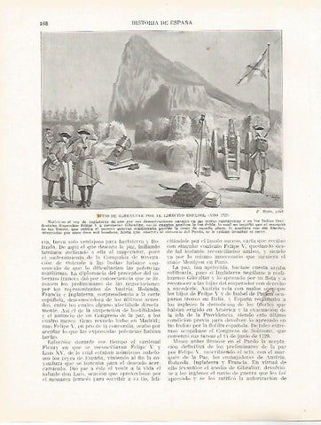 LAMINA 9193: Sitio de Gibraltar por el ejectito español en 1727