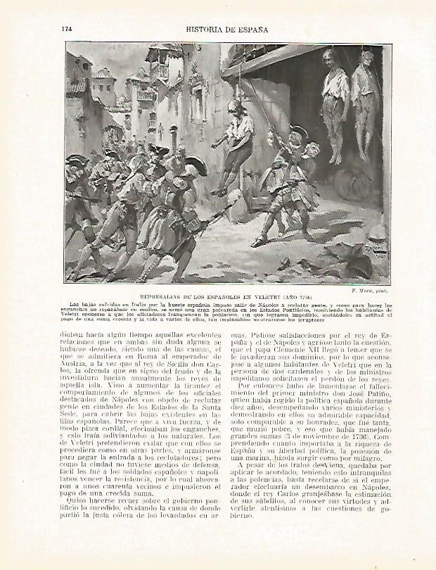 LAMINA 9197: Represalias de los españoles en Veletri en 1736