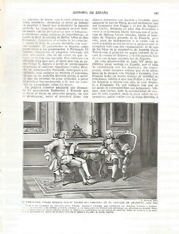 LAMINA 9203: Farinelli dando un concierto a Fernando VI y a la Reina