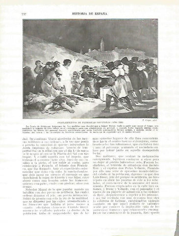 LAMINA 9233: Los fusilamientos del 1808 por Goya