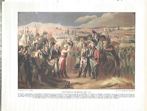 LAMINA 9238: Capitulacion de Bailen en 1808
