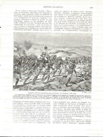 LAMINA 9249: Derrota de los franceses en Sant Feliu de Codines Barcelona en 1812