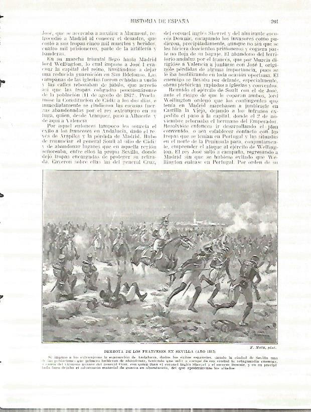 LAMINA 9250: Derrota de los franceses en Sevilla en 1812
