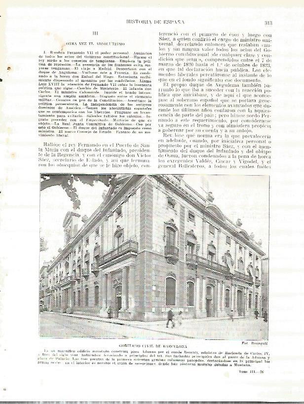 LAMINA 9280: Gobierno Civil de Barcelona