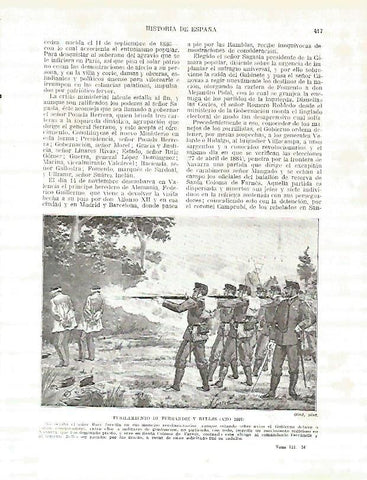 LAMINA 9335: Fusilamiento de Ferrandiz y Belles en 1884
