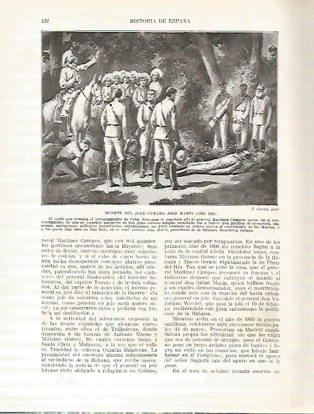 LAMINA 9344: Muerte del jefe cubano Jose Marti en 1895
