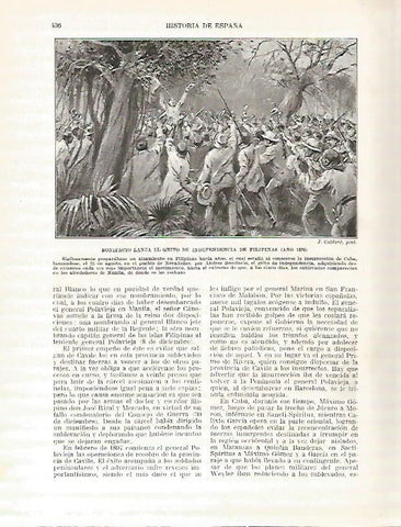 LAMINA 9346: Bonifacio lanza el grito de independencia de Filipinas en 1896