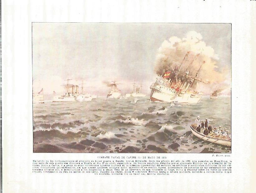 LAMINA 9349: Combate naval de Cavite el 1 de mayo de 1898