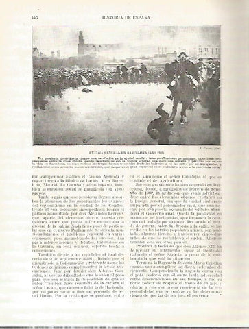 LAMINA 9352: Huelga general en Barcelona en 1902