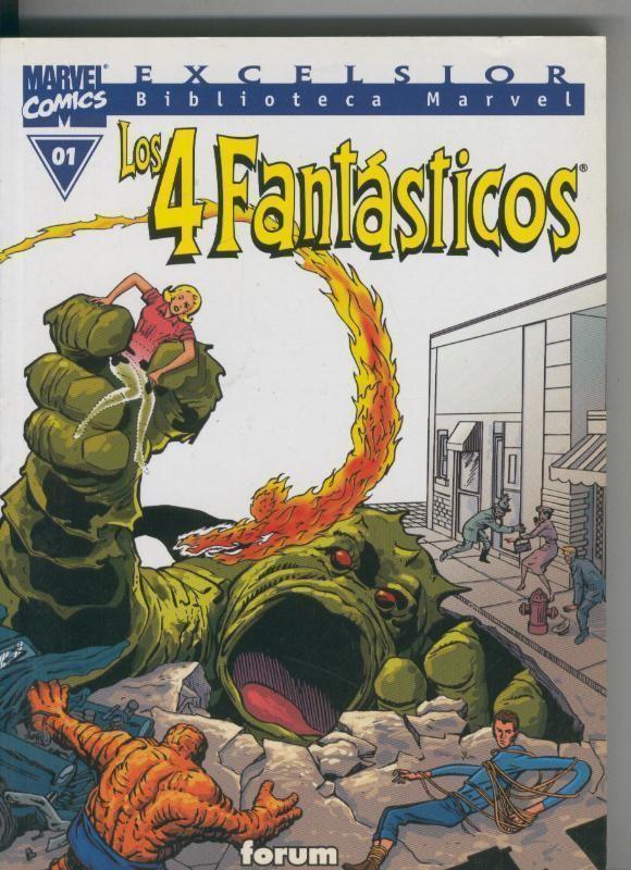 Biblioteca Marvel Excelsior : Los 4 Fantasticos numero 00-1  