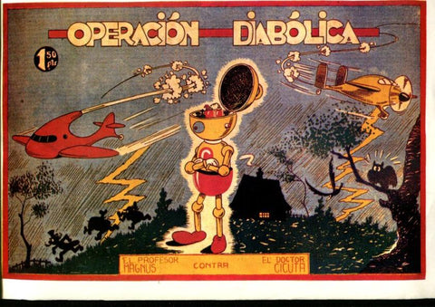 Facsimil El Profesor Magnus contra Dr.Cicuta :  Operacion diabolica