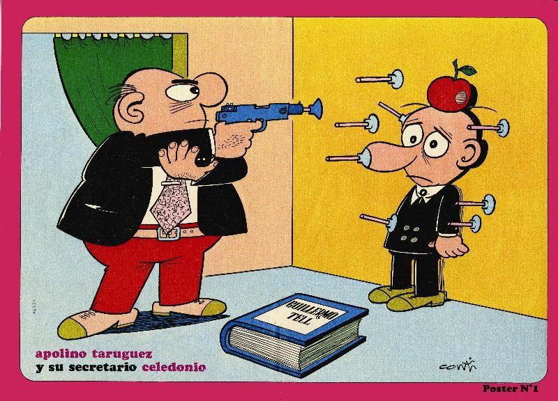 El Boletin: Poster DIN 3 numero 053: Apolino Taruguez y su secretario Celedonio