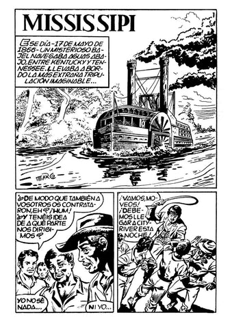 Los Tebeos de El Boletin numero 086: Mississipi (dibujo de Tomas Marco, el autor de Kalar)