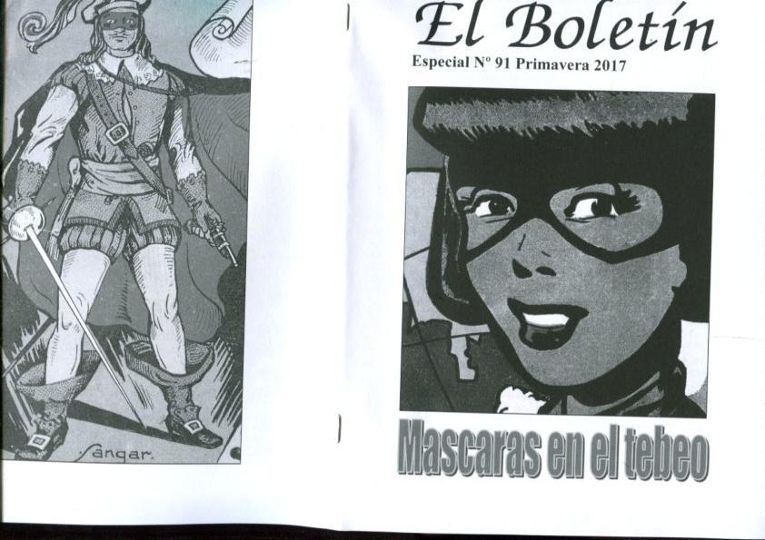 El Boletin Especial numero 091: Mascaras en el tebeo español
