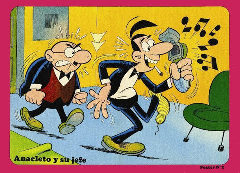 El Boletin: Poster DIN 3 numero 054: Anacleto y su jefe