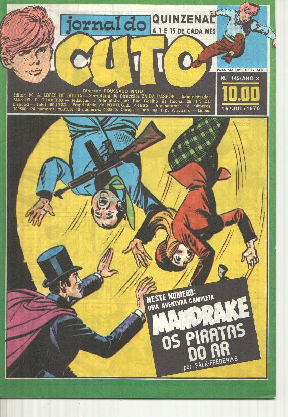 Jornal do Cuto numero 145: Mandrake: os piratas do ar de Falk y Frederiks