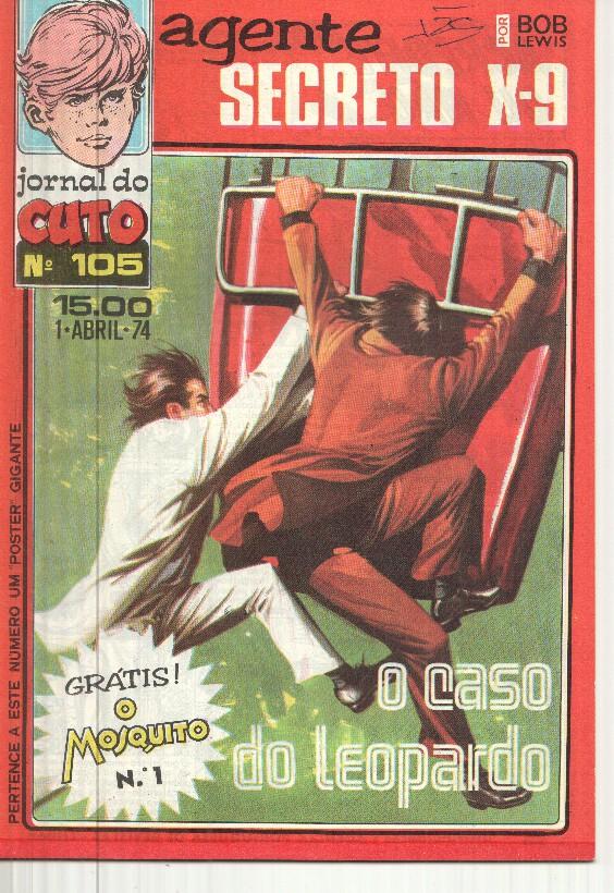 Jornal do Cuto numero 105: Agente Secreto X0 de Bob Lewis-Cuto crimen mundial de Jesus Blasco