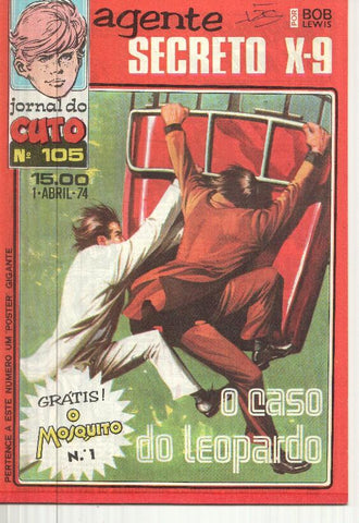 Jornal do Cuto numero 105: Agente Secreto X0 de Bob Lewis-Cuto crimen mundial de Jesus Blasco
